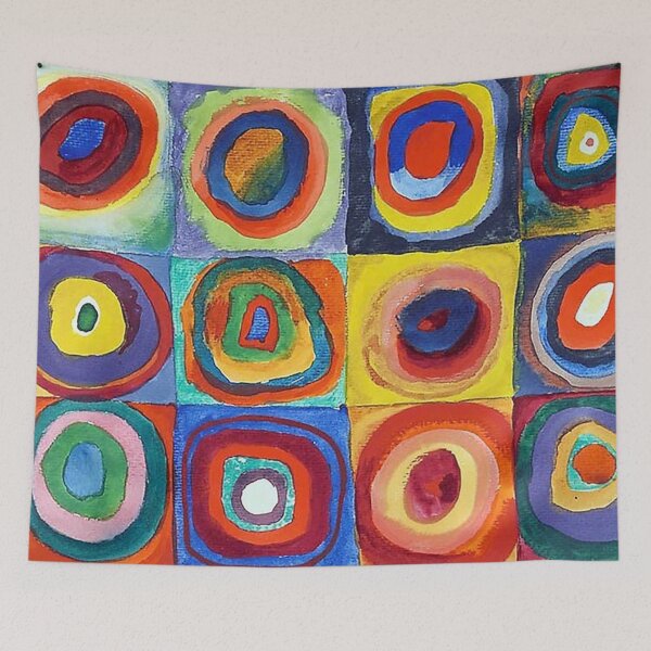 Artikelvorschau, Wassily Kandinsky – Farbstudie, Quadrate mit konzentrischen Kreisen entworfen und verkauft von woodrowcooke.