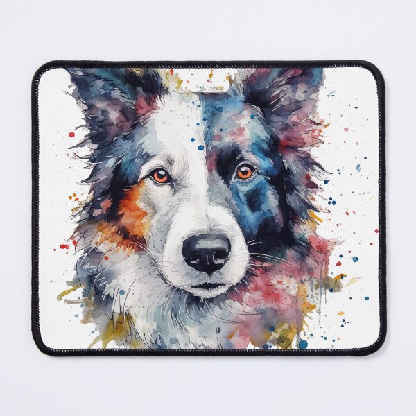 Item preview, Agile Border Collie Watercolor Art design designed and sold by DooodleGod.