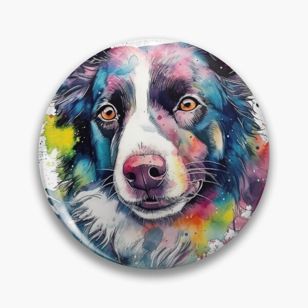 Item preview, Border Collie Watercolor Painting designed and sold by DooodleGod.