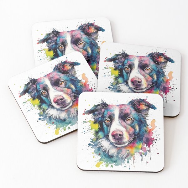 Item preview, Border Collie Watercolor Painting designed and sold by DooodleGod.