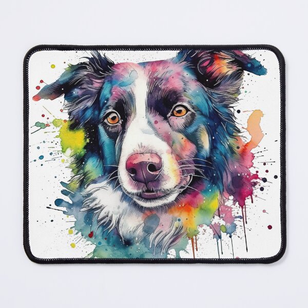 Item preview, Border Collie Watercolor Painting designed and sold by DooodleGod.