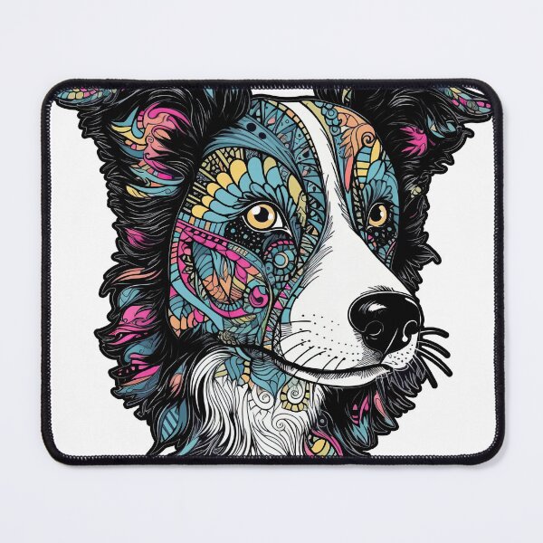 Item preview, Whimsy Woof Co.'s Hand-Drawn Border Collie designed and sold by DooodleGod.