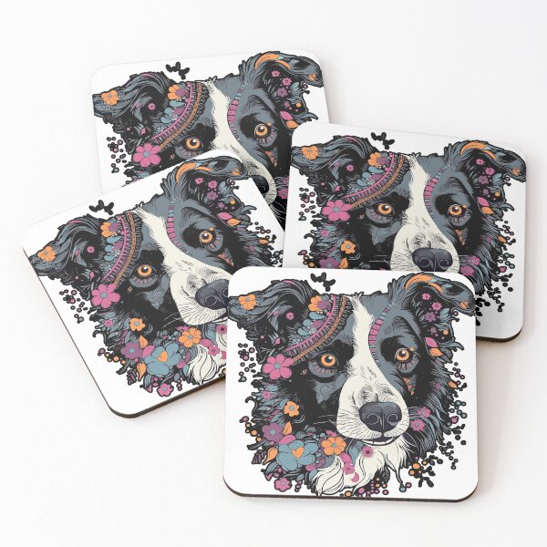 Item preview, Whimsical Hand-drawn Border Collie Design designed and sold by DooodleGod.