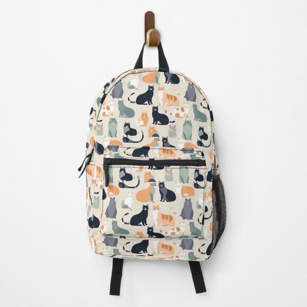 Item preview, Cartoon Cats Illustration Seamless Pattern designed and sold by PatternsFTW.