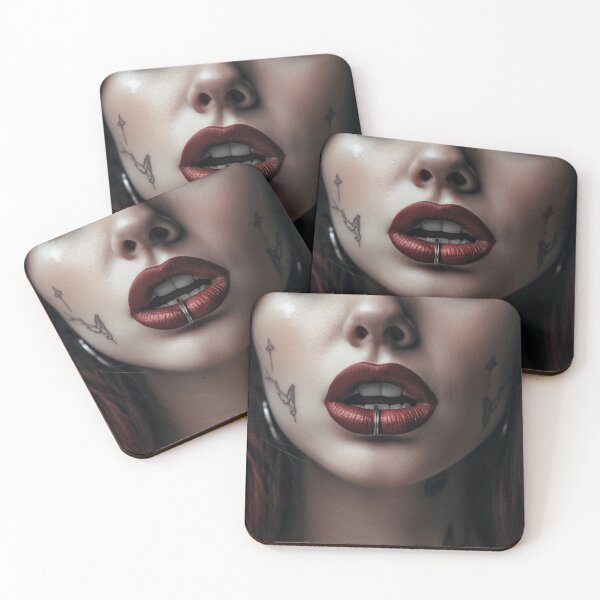 Item preview, Red Rebel Lips Piercing designed and sold by Digital Artist.