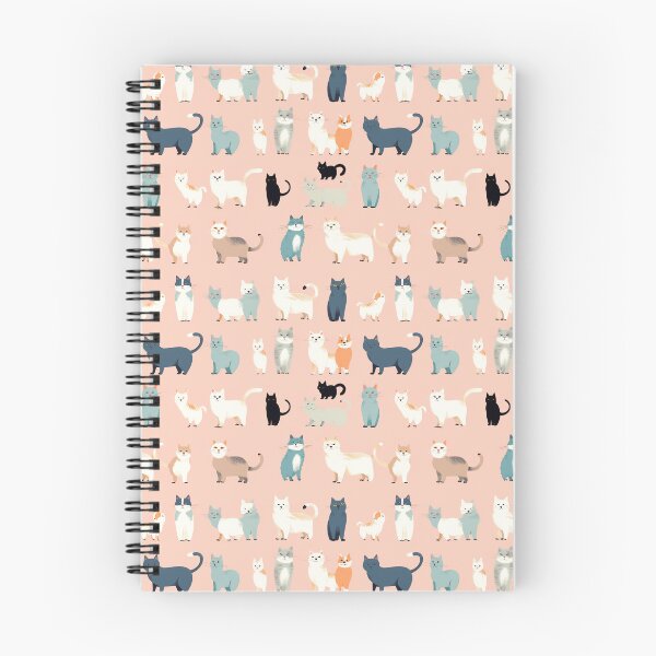 Item preview, Cute Cartoon Cats Illustration Seamless Pattern designed and sold by PatternsFTW.