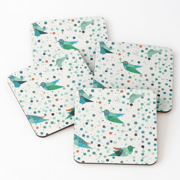 Item preview, Green Birds #45 designed and sold by BeetBlue.