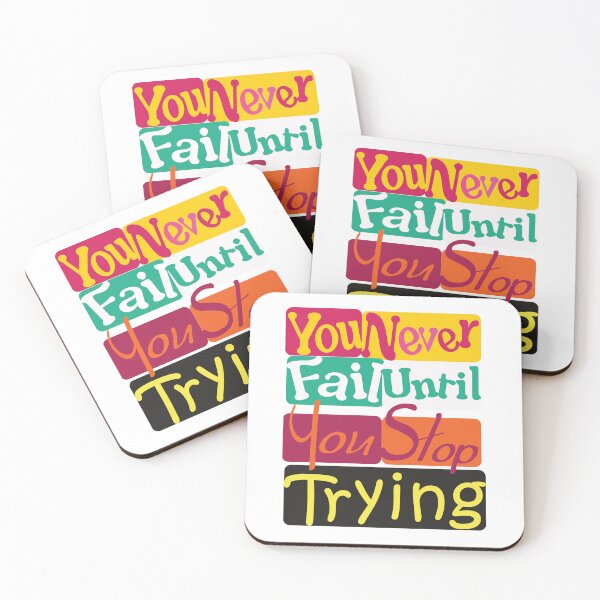 Item preview, You Never Fail Until You Stop Trying designed and sold by Beenalixe.