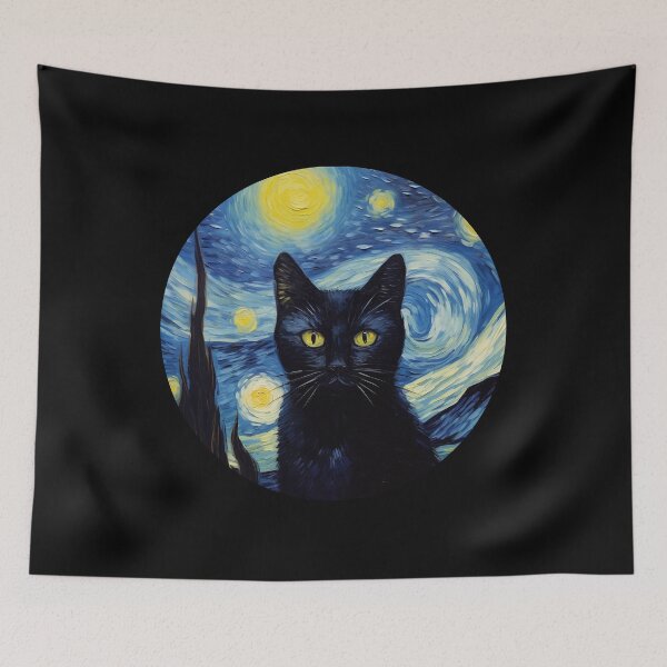 Item preview, Van gogh Style Cat  designed and sold by Vangoholic.