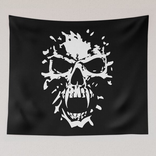 Item preview, white vampire skull. designed and sold by adiel14.