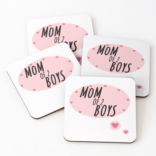 Item preview, MOM OF 2 BOYS designed and sold by RendoRed.