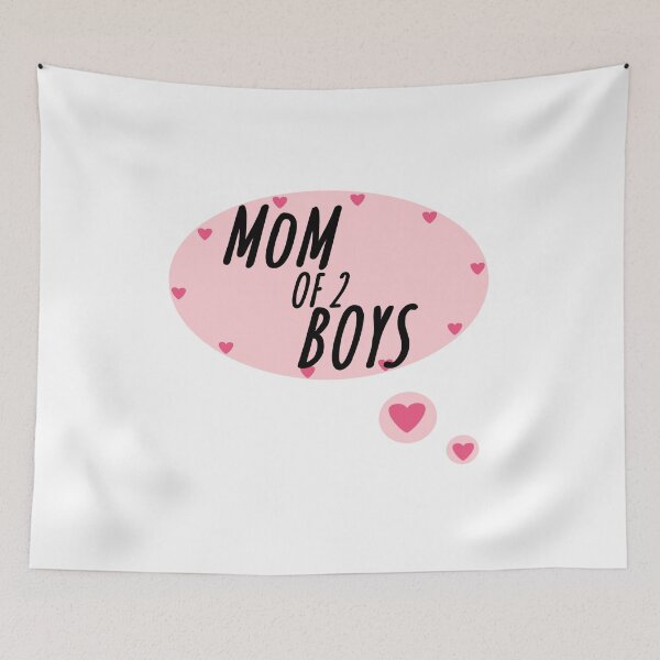 Item preview, MOM OF 2 BOYS designed and sold by RendoRed.