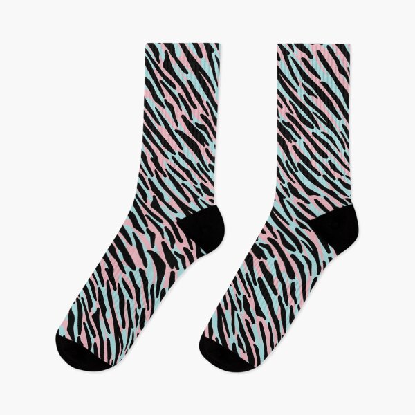 Item preview, Neon Zebra - Pink and Blue designed and sold by Una Somerville.