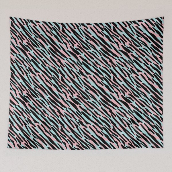Item preview, Neon Zebra - Pink and Blue designed and sold by Una Somerville.