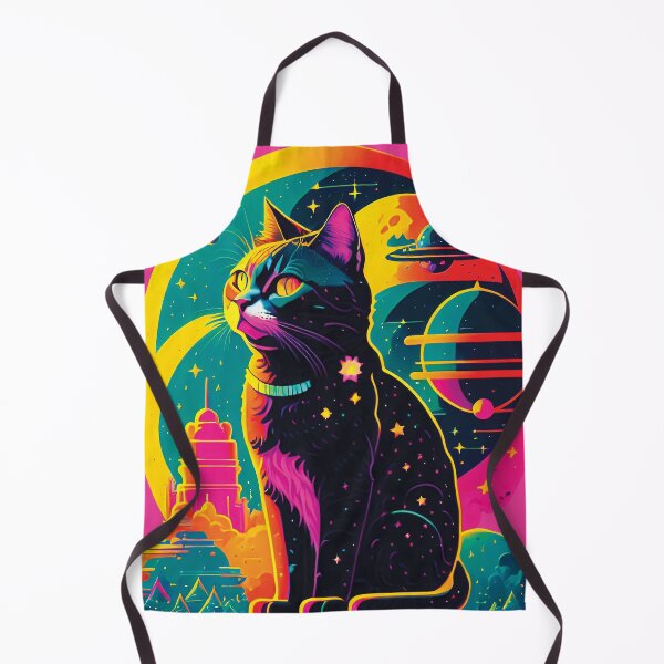 Item preview, Retro Celestial Space Cat designed and sold by PixelChameleon.