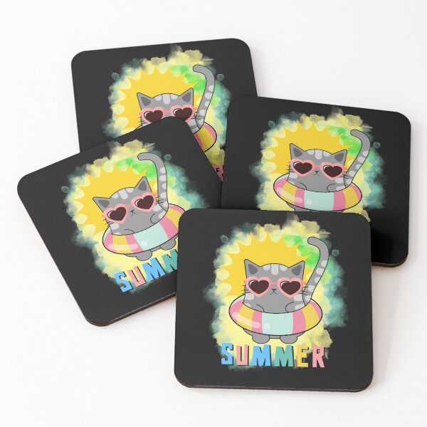 Item preview, Cat meow - Cute kitty on beach vacation | Sea, ocean, sun and summer designed and sold by Erry-ewell.