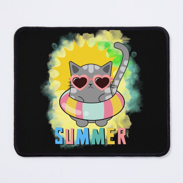 Item preview, Cat meow - Cute kitty on beach vacation | Sea, ocean, sun and summer designed and sold by Erry-ewell.