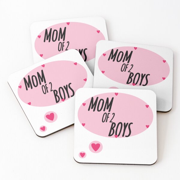 Item preview, MOM OF 2 BOYS designed and sold by RendoRed.