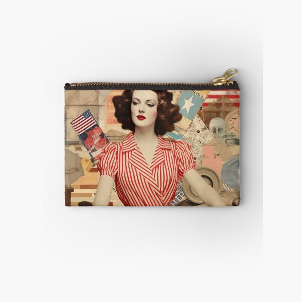 Item preview, America Retro Vintage Patchwork of Americana Pattern Collage designed and sold by BrandonArtWorld.