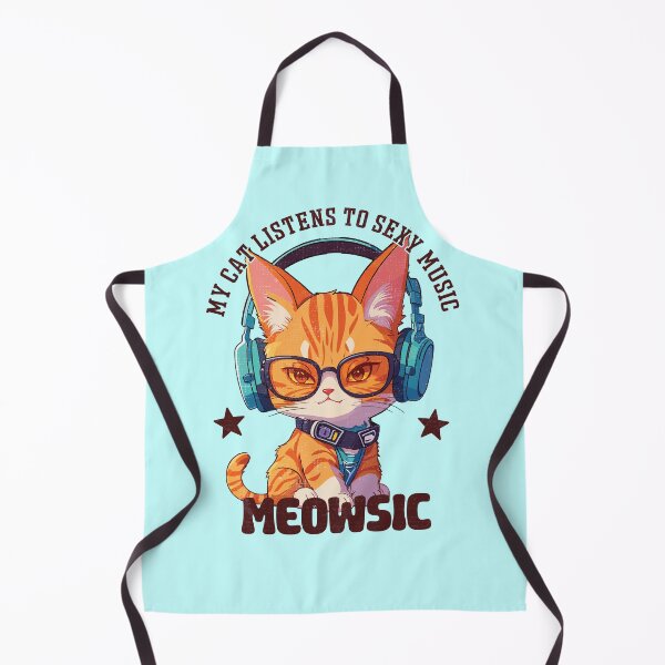 Item preview, My cat listens to sexy music - funny saying designed and sold by VichallanStudio.