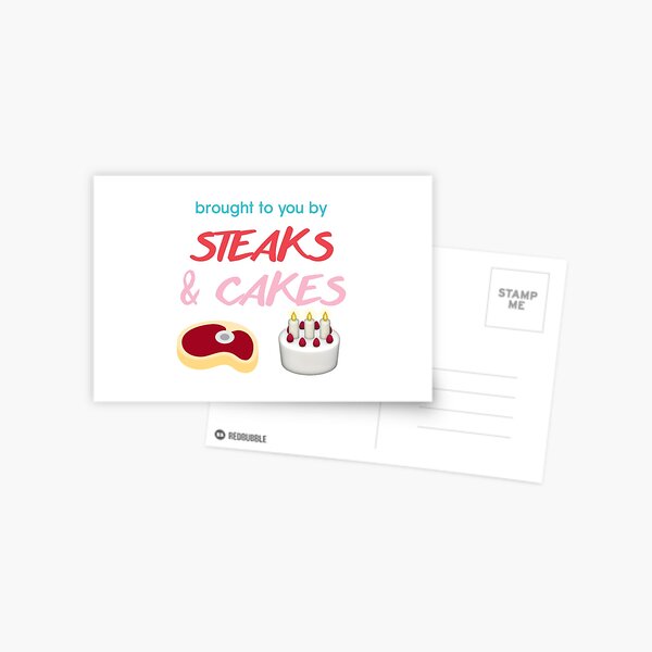 #steaksandcakes Postcard