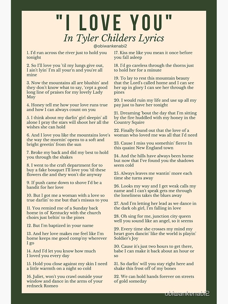 Tyler Childers – Hard Times Lyrics