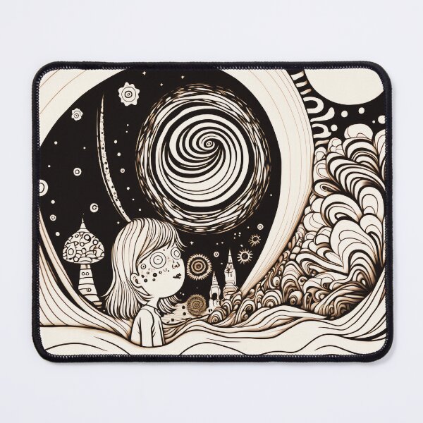 Item preview, Psychedelic Transcendence in B&W designed and sold by ConnerCreations.