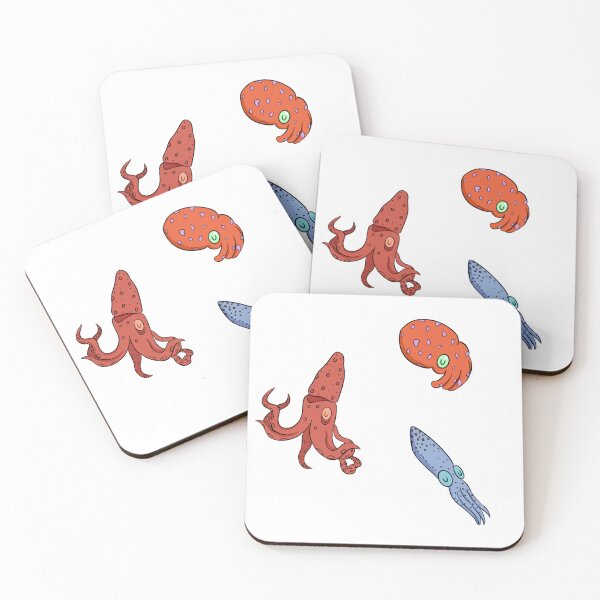 Item preview, Three Squid Variation Design designed and sold by MochiMichiArt.