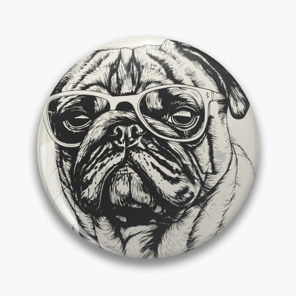 Artikelvorschau, Pug Digital Sketch Drawing Illustration entworfen und verkauft von rafaeltto.