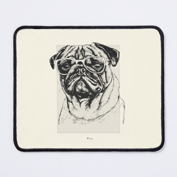Artikelvorschau, Pug Digital Sketch Drawing Illustration entworfen und verkauft von rafaeltto.
