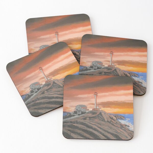 Item preview, Cape Forschu Lighthiouse Sunset designed and sold by jackmckenzieart.