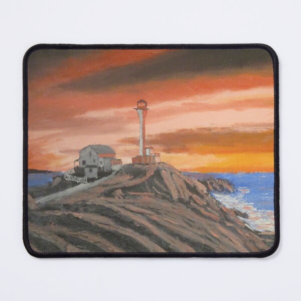 Item preview, Cape Forschu Lighthiouse Sunset designed and sold by jackmckenzieart.