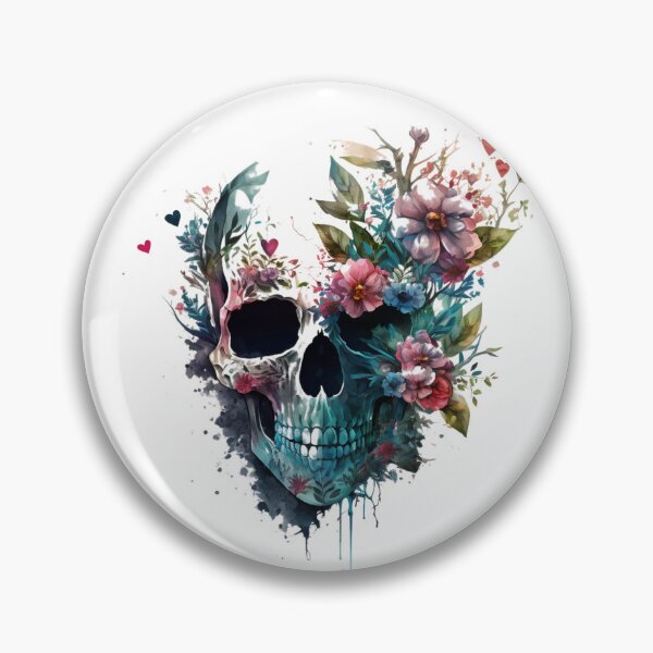 Item preview, Dark Flower Skull designed and sold by CatgoDigital.