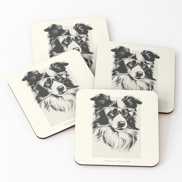 Item preview, Shetland Sheepdog Digital Sketch Drawing Illustration designed and sold by rafaeltto.