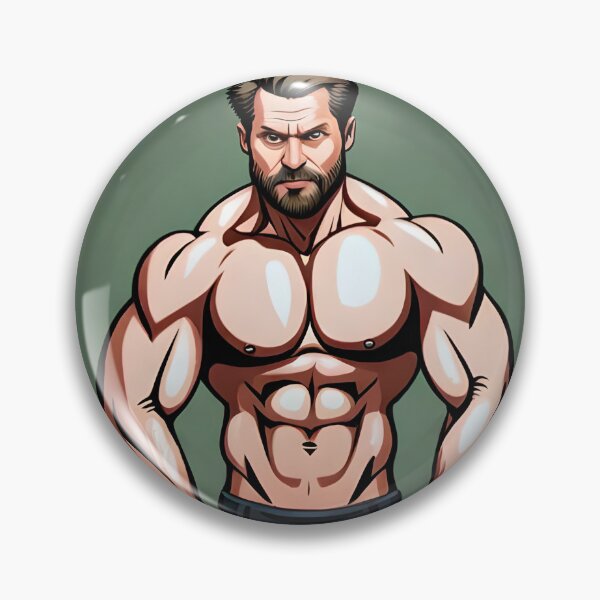 Muscular bearded dad Pin