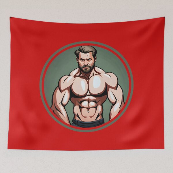 Item preview, Muscular bearded dad designed and sold by muscledaddies.