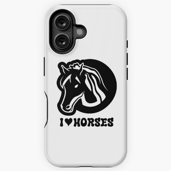 Aperçu de l'œuvre  I Love Horses est une façon amusante d'exprimer votre admiration et votre affection pour ces animaux majestueux créée et vendue par StarrWell.
