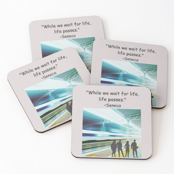 Item preview, "While we wait for life, life passes" --Seneca designed and sold by Planet Agora.