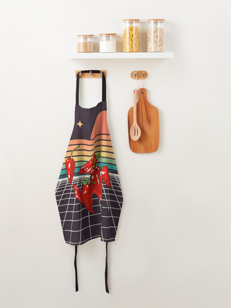 Thumbnail 4 of 6, Apron, Ghost Peppers In Space designed and sold by TheMikePProject.