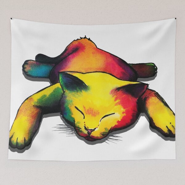 Item preview, Lazy Day, Snoozing Cat designed and sold by Amanda Richmond.
