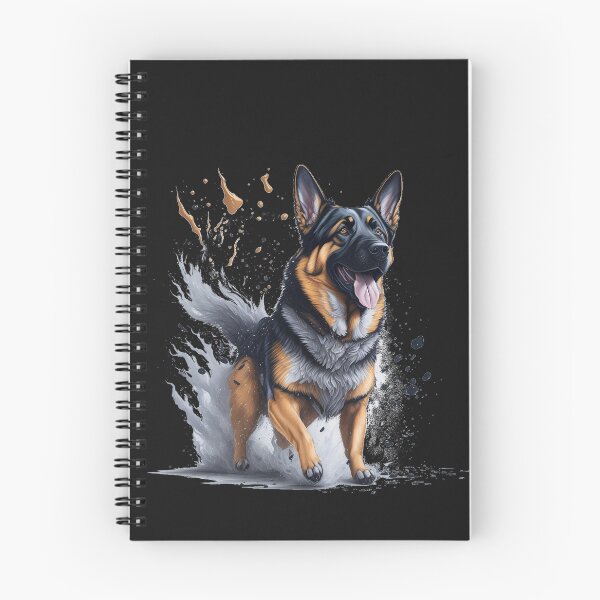 Item preview, German shepherd runs happily designed and sold by BaliamShop.
