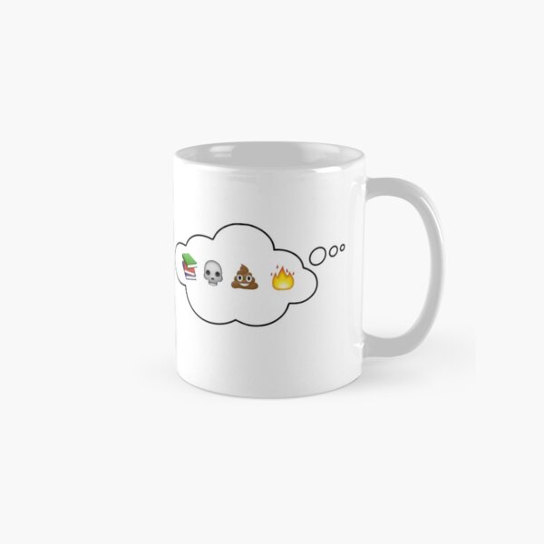 #booksskullpoopfire Classic Mug
