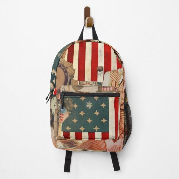 Item preview,   America Retro Vintage Patchwork of Americana Pattern Collage designed and sold by BrandonArtWorld.