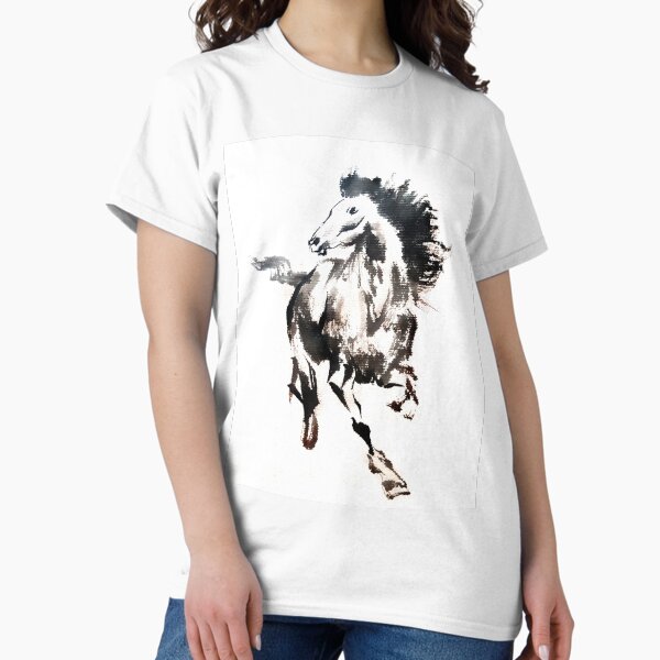 Aperçu de l'œuvre Peinture de cheval chinois créée et vendue par S Y N T H R E A L M.