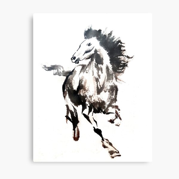 Aperçu de l'œuvre Peinture de cheval chinois créée et vendue par S Y N T H R E A L M.