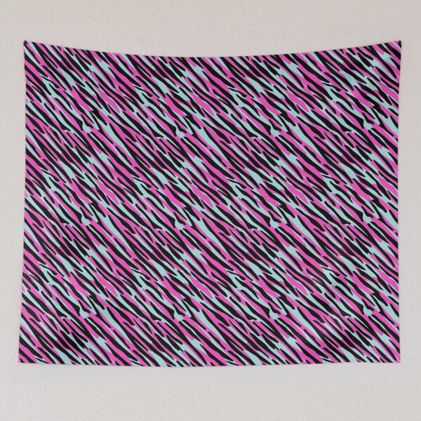 Item preview, Neon Zebra - Hot Pink, Light Blue designed and sold by Una Somerville.