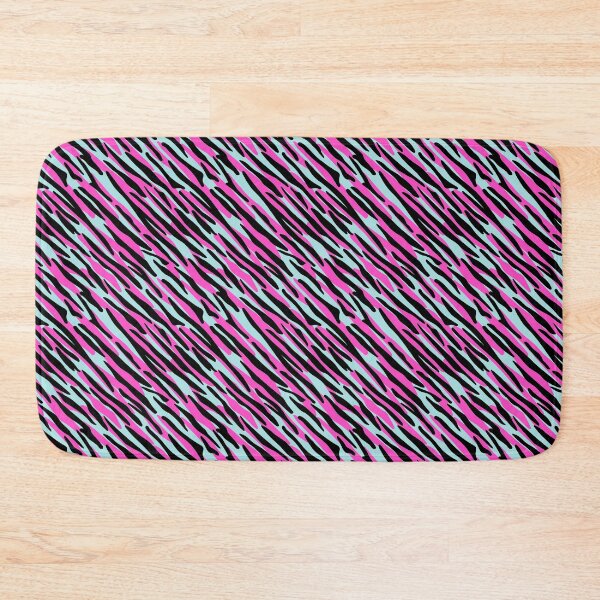 Item preview, Neon Zebra - Hot Pink, Light Blue designed and sold by Una Somerville.