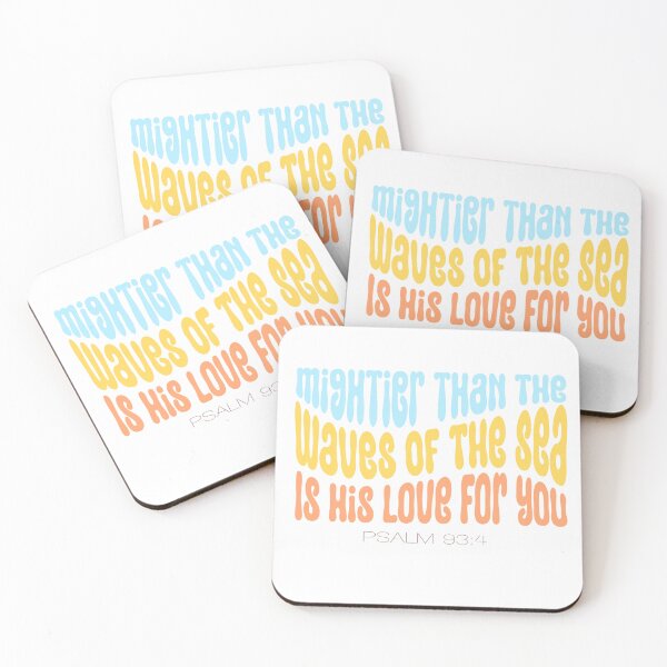Item preview, Mightier than the waves of the sea designed and sold by QuartzLettering.