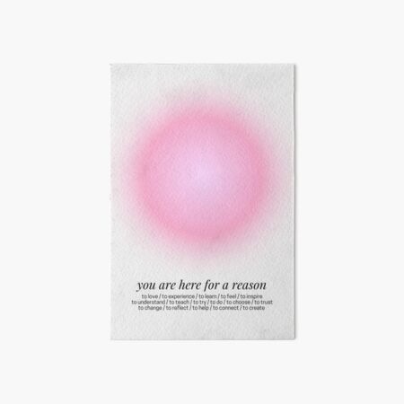 Aperçu de l'œuvre Affirmations positives Rappels doux Granuleux Dégradé Rose créée et vendue par mystikwhale.