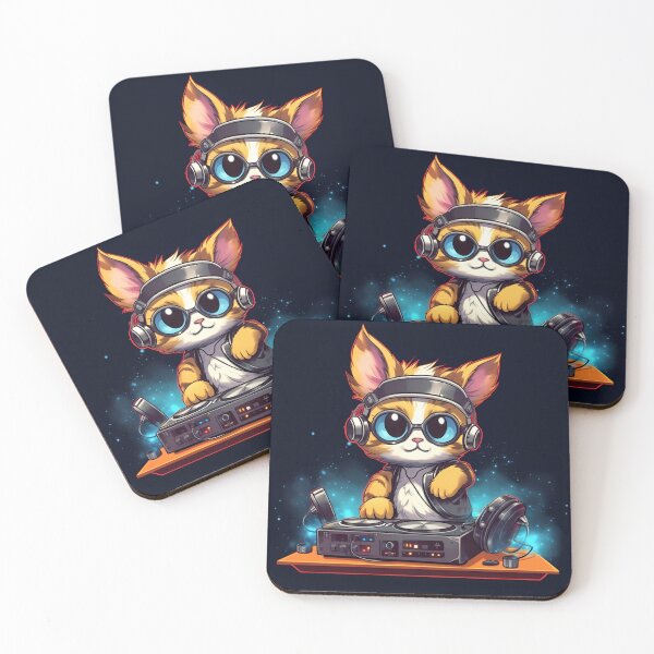 Item preview, DJ Kitten designed and sold by PopCulspiration.